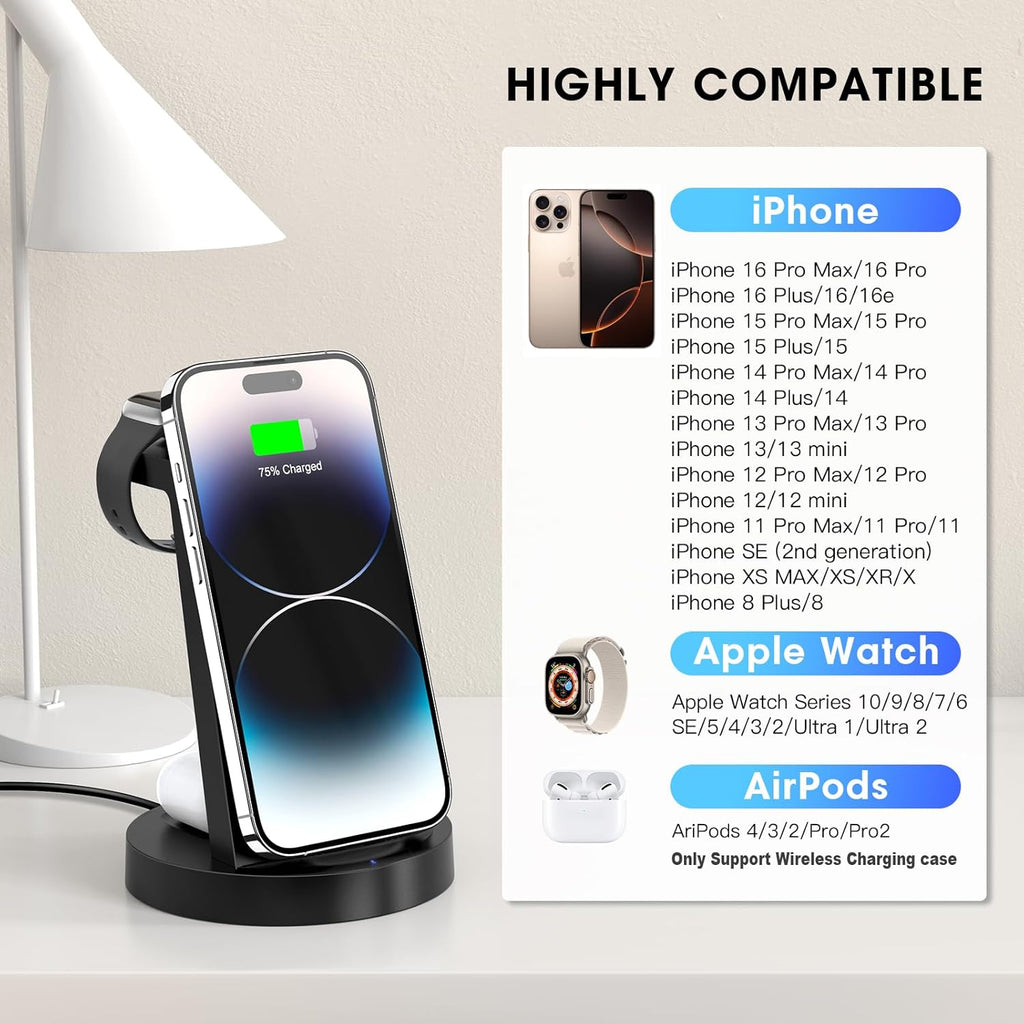 Premium 3-in-1 Wireless Charging Hub™