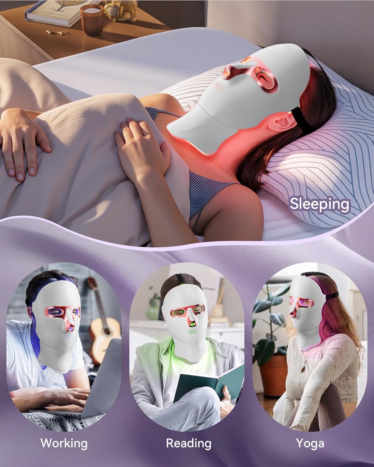 FOLOKE LED Light Therapy Mask